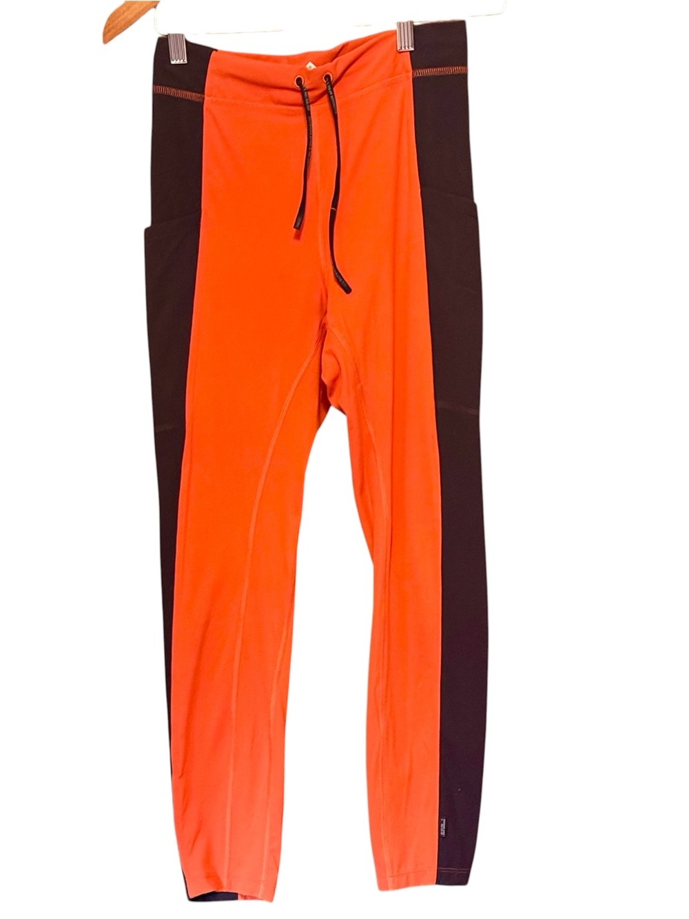Outdoor Afro x REI Orange and Black Athletic Leggings Size M